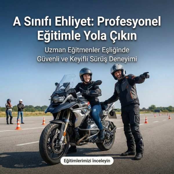 A Sınıfı Ehliyet (600 cc üzeri motosiklet) görseli