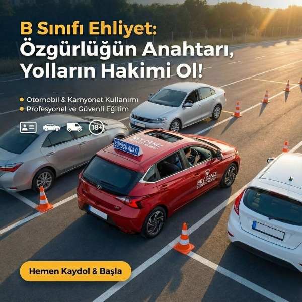 B Sınıfı Ehliyet (Otomobil) görseli